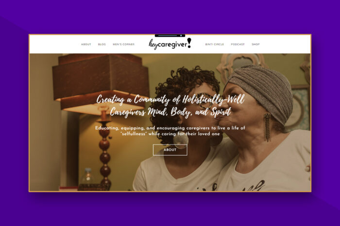 Client Project Preview - hey caregiver brand