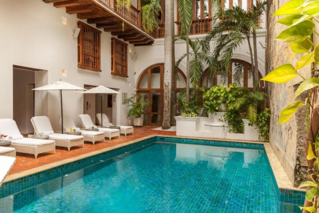 Hotel Casa San Agustin in Colombia pool