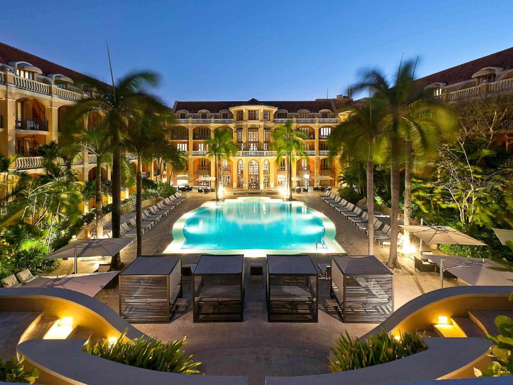 pool view of Sofitel Santa Clara Hotel in Cartagena