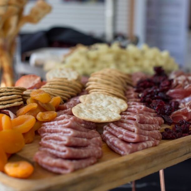 Charcuterie board at Jim Ellis Toyota Grand Opening