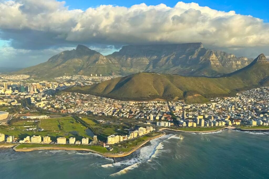 Aerial view of Cape Town, South Africa