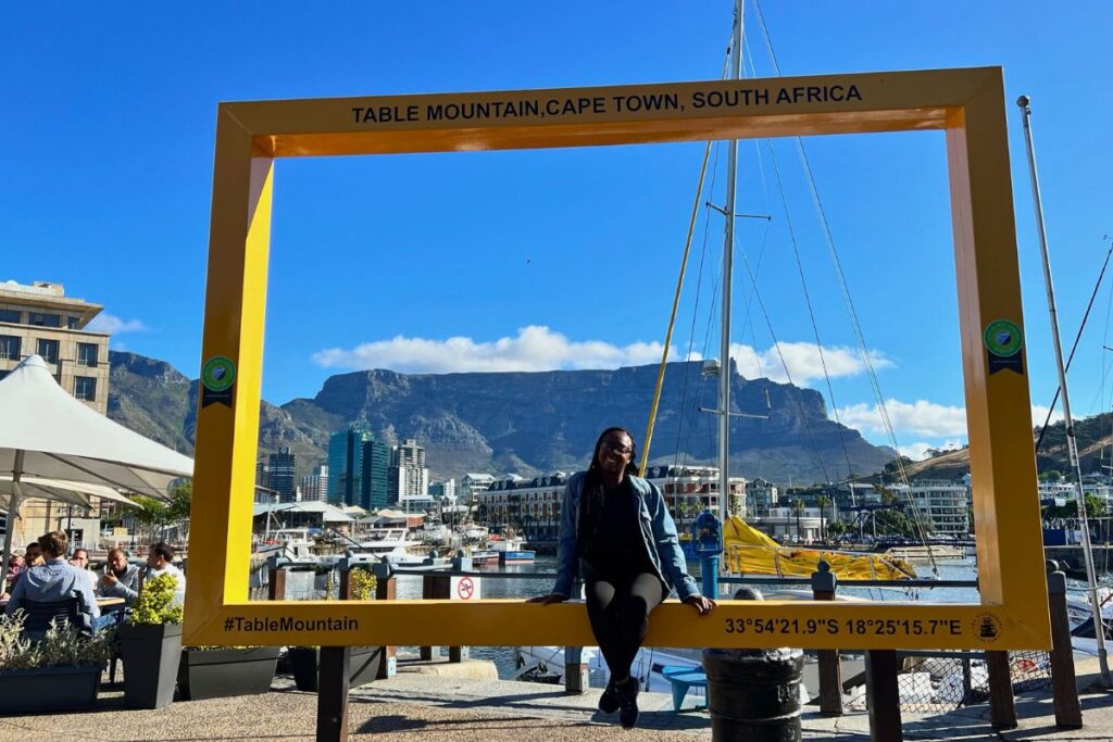 Table Mountain viewing point from V&A Waterfront